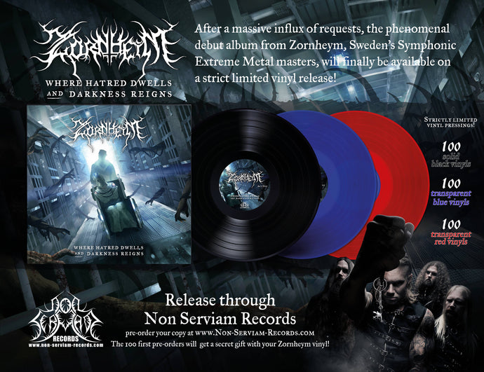 "Zornheym - Where Hatred Dwells And Darkness Reigns" will be pressed on vinyl!