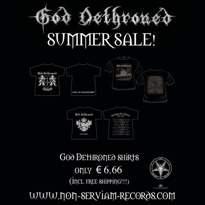 God Dethroned shirts DISCOUNT!