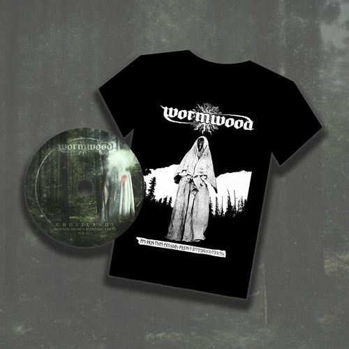 Wormwood - Ghostlands - Wounds From A Bleeding Earth CD + T-Shirt Bundle